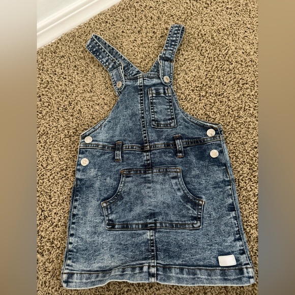 7 For All Mankind Blue Denim overall dress - Picture 1 of 4